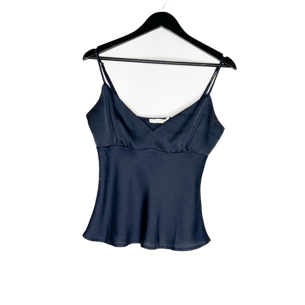 Lush Cami Blouse Adjustable Straps Cropped Cami